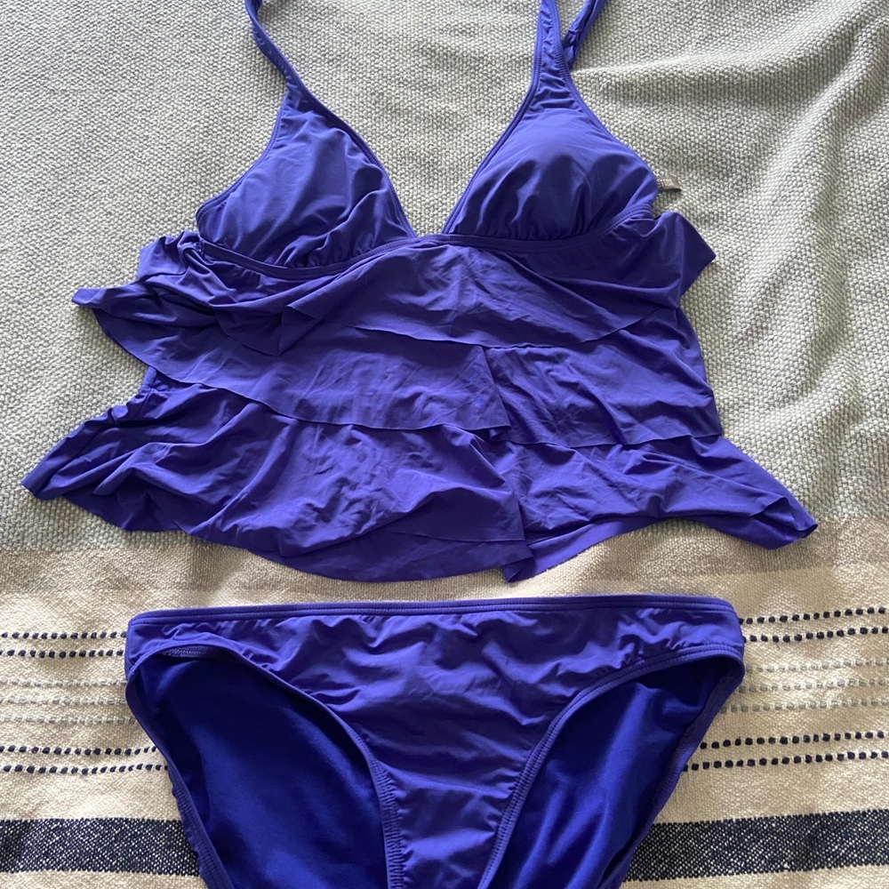 Kenneth Cole Purple Tankini Women’s Size Large